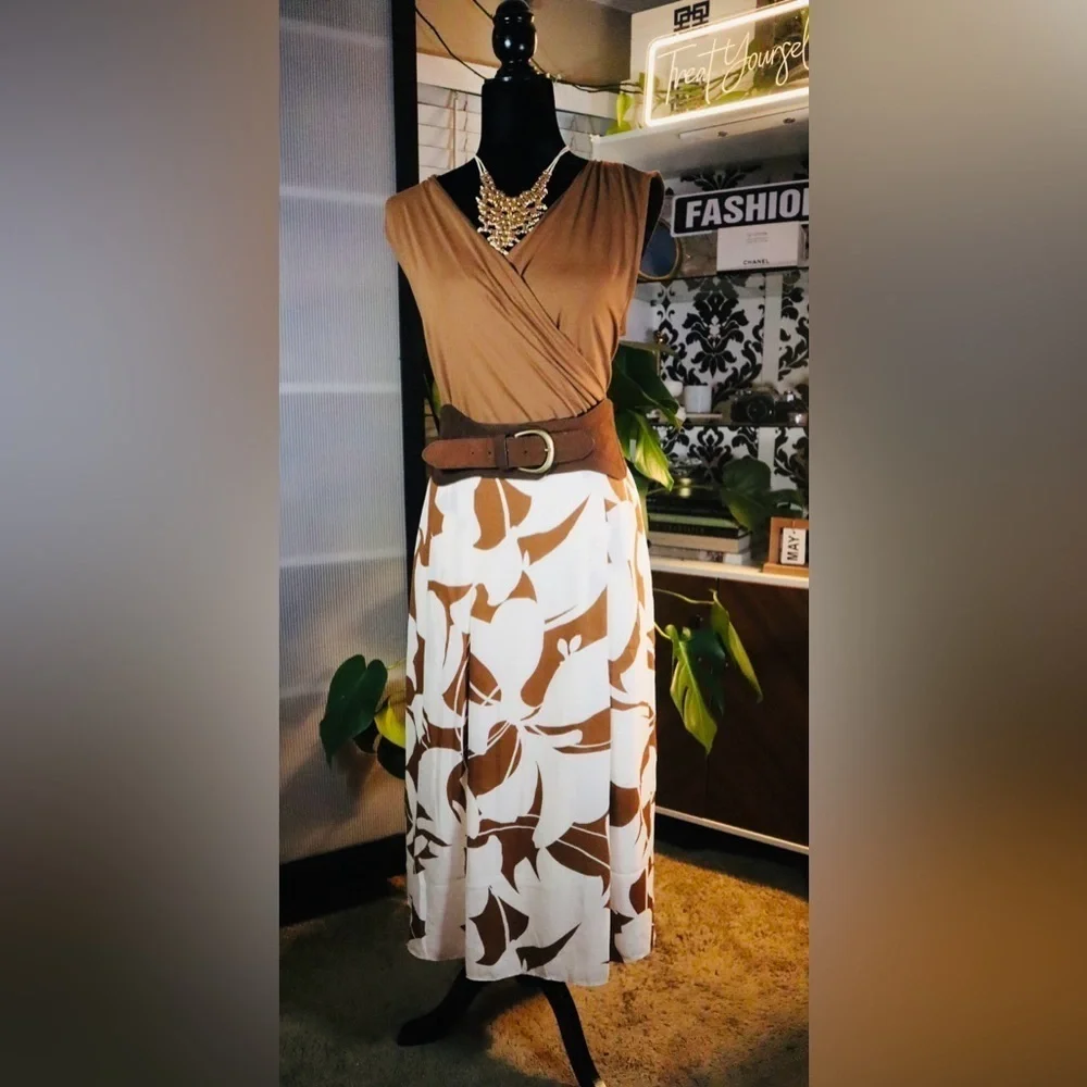 Charming Midi Floral Skirt